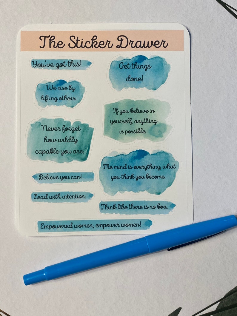 Positive Affirmation Planner Stickers