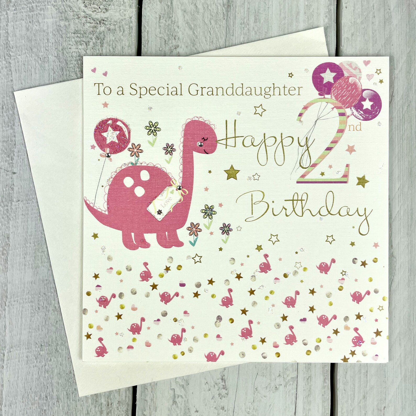 granddaughter age 2 birthday card