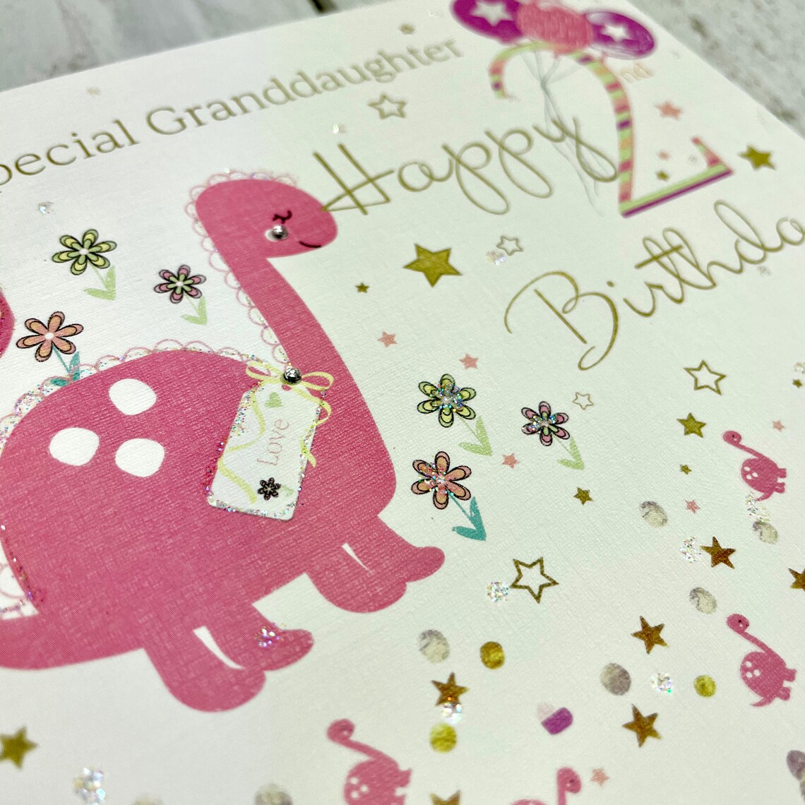 granddaughter age 2 birthday card