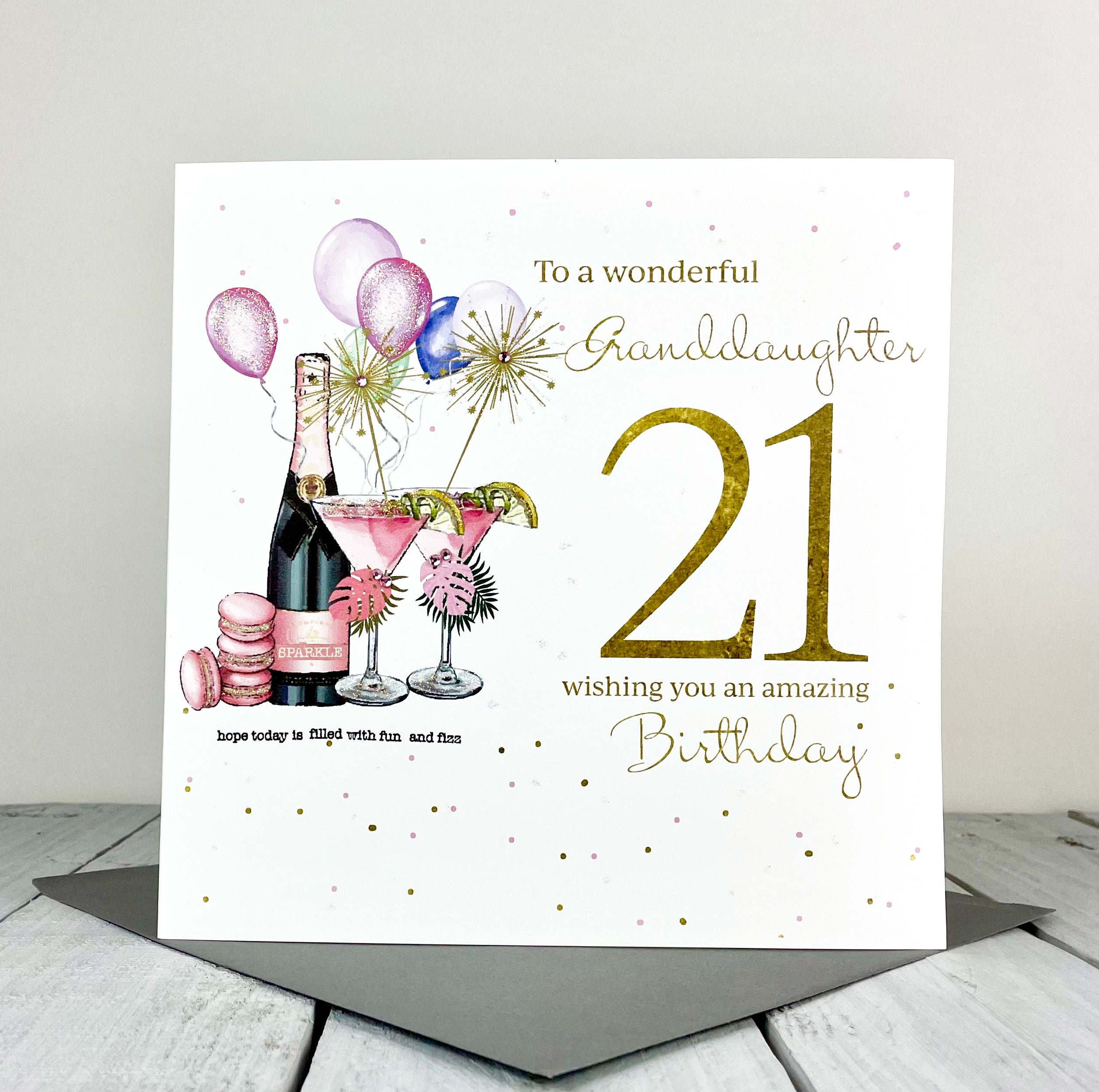 granddaughter 21st birthday card