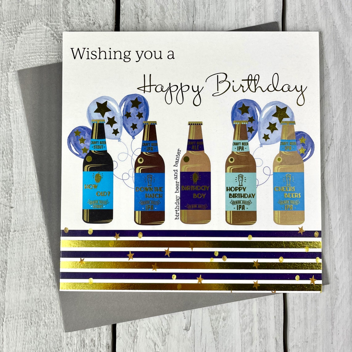 Beers Birthday Card Birthday Beers Card Beers Happy Etsy