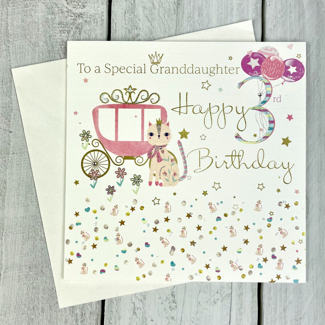 granddaughter age 3 birthday card