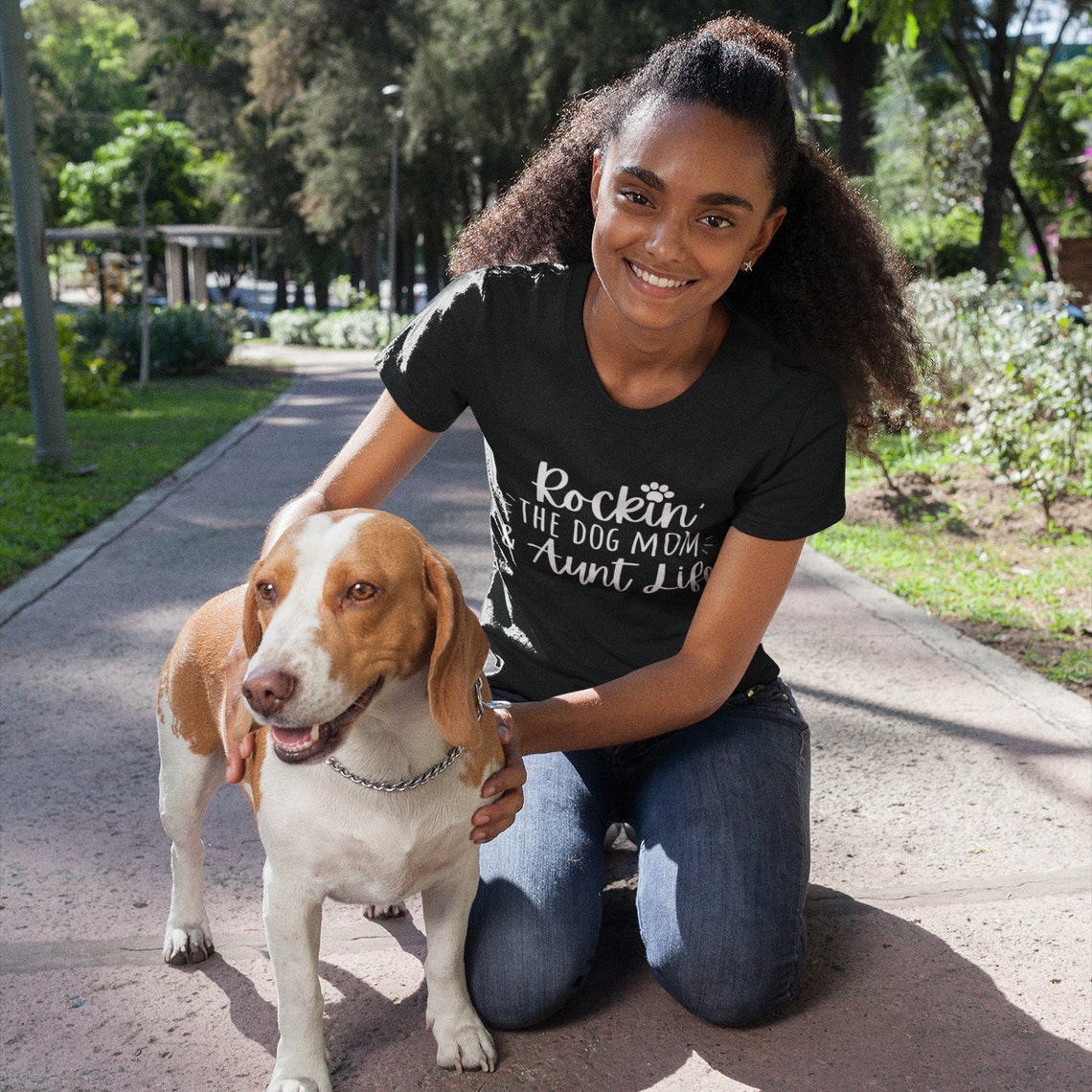 Rockin� der Hund Mama und Tante Leben Tee Hund Mama Etsy