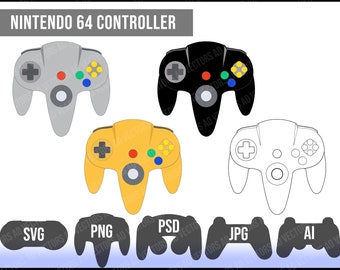 Nintendo 64 Svg Etsy