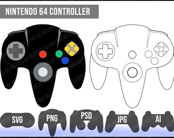 Nintendo 64 Svg Etsy