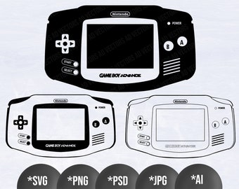 Download 6 Colors For Gameboy Advance Ai Digital Files Gameboy Advance Svg Bundle Png Gameboy Advance Cut File Dxf Psd Svg Clip Art Art Collectibles
