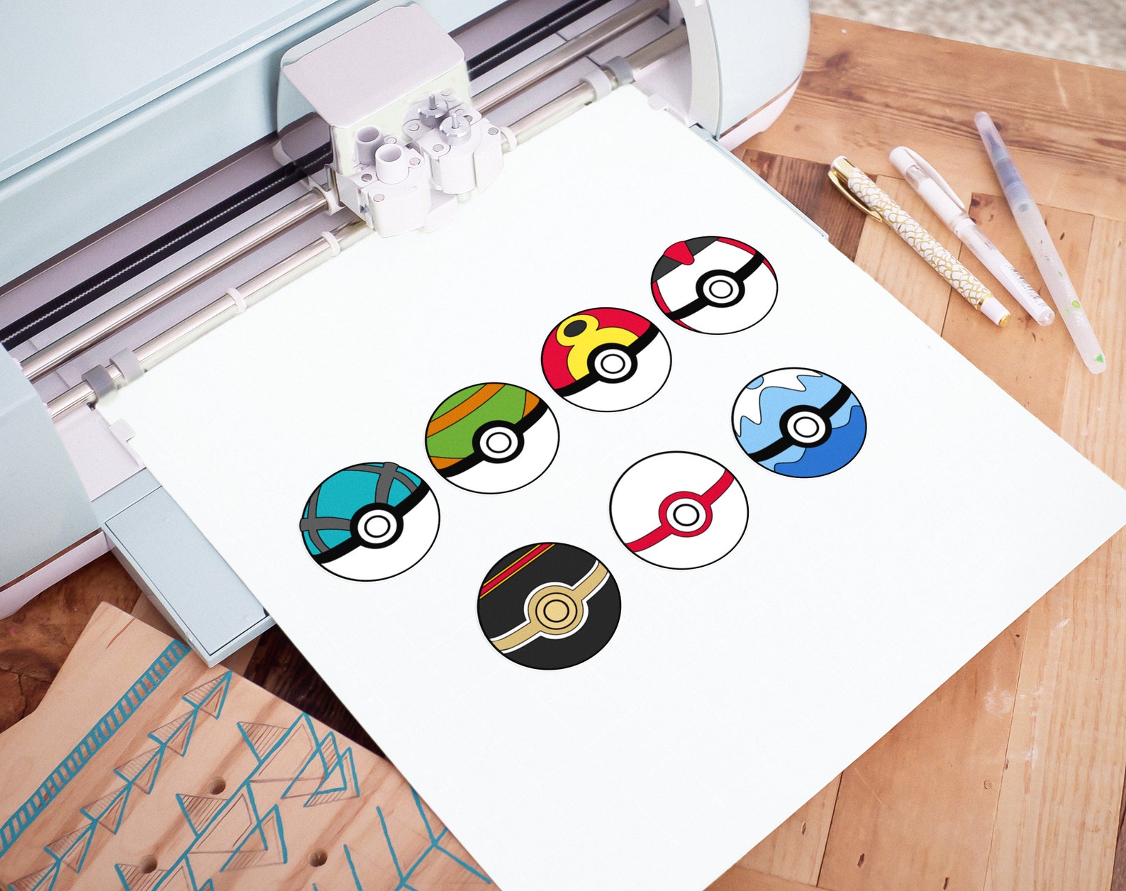 Pokemon Pokeballs Collection SVG Clipart Poke Ball Cut file Etsy