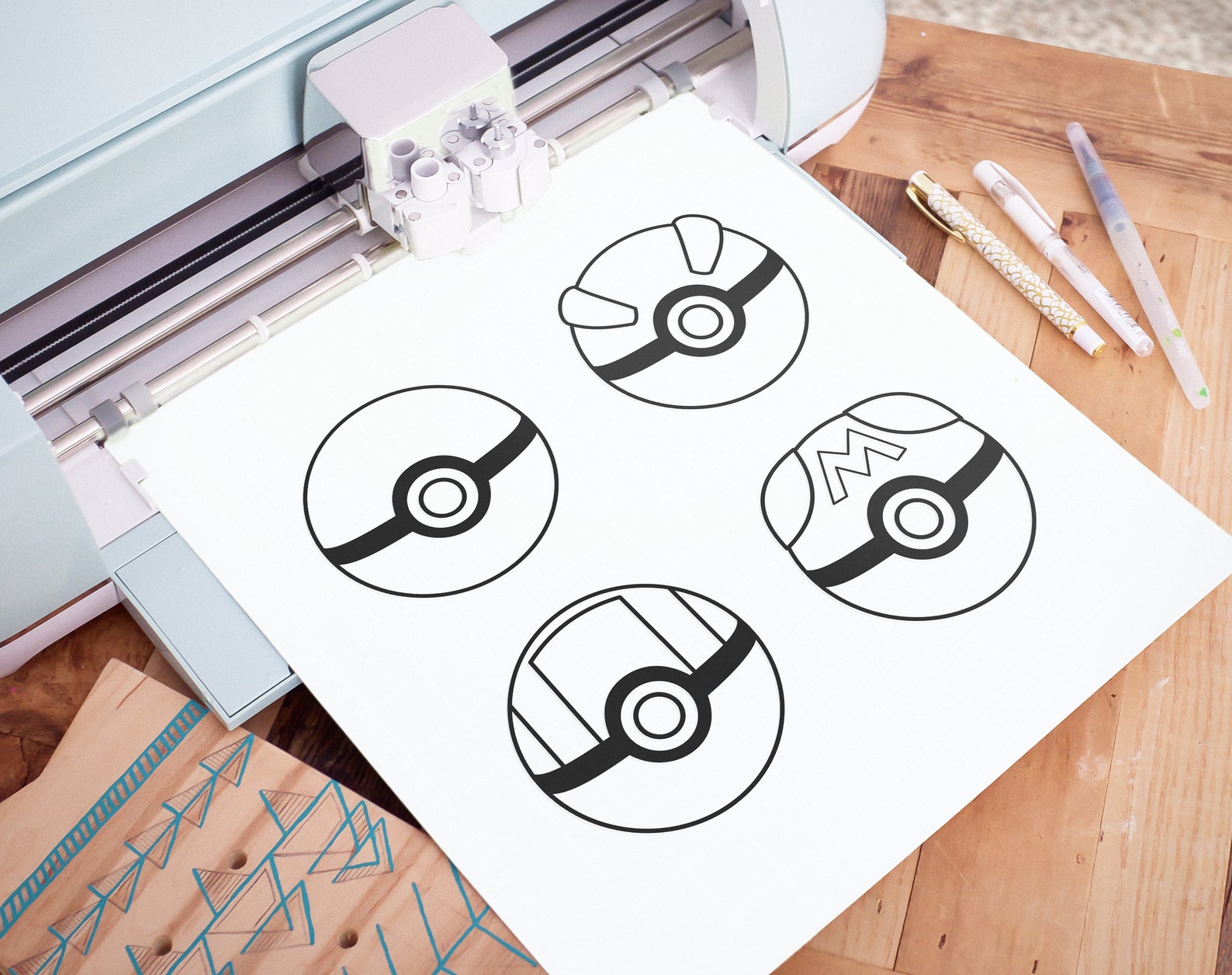 Download Pokemon: Pokeball Umriss Bundle SVG Clipart Poke Ball | Etsy