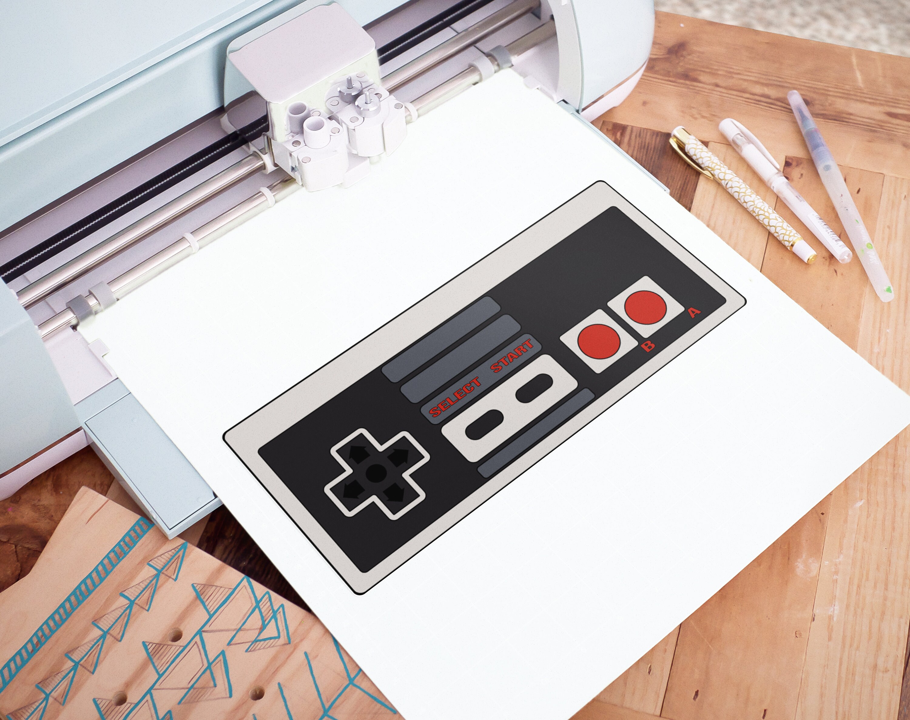 High Detail NES Controller Vector svg jpg png psd ai Etsy