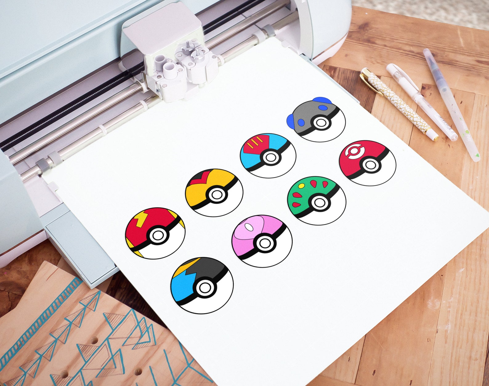 Download Pokemon: Pokeball 2nd Generation Bundle SVG Clipart Poke Ball | Etsy