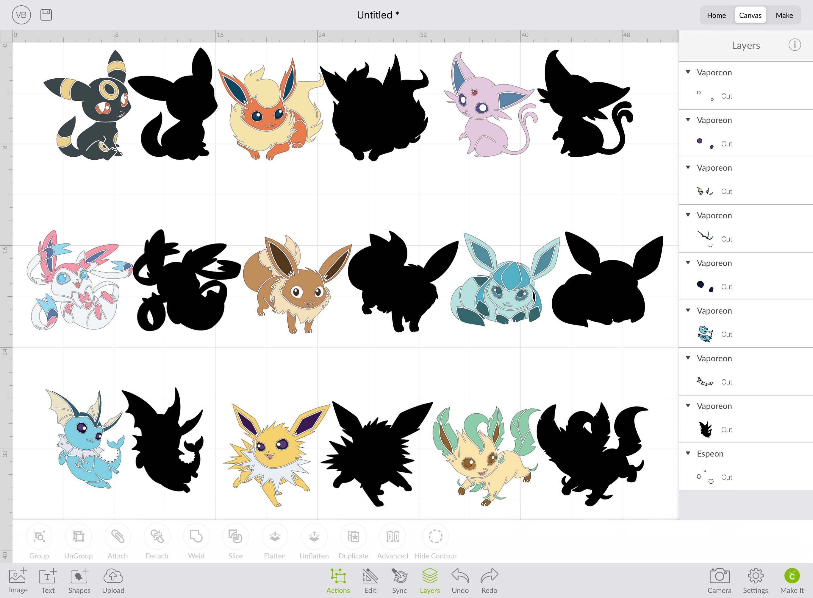 Free Free 248 Eevee Evolution Svg SVG PNG EPS DXF File