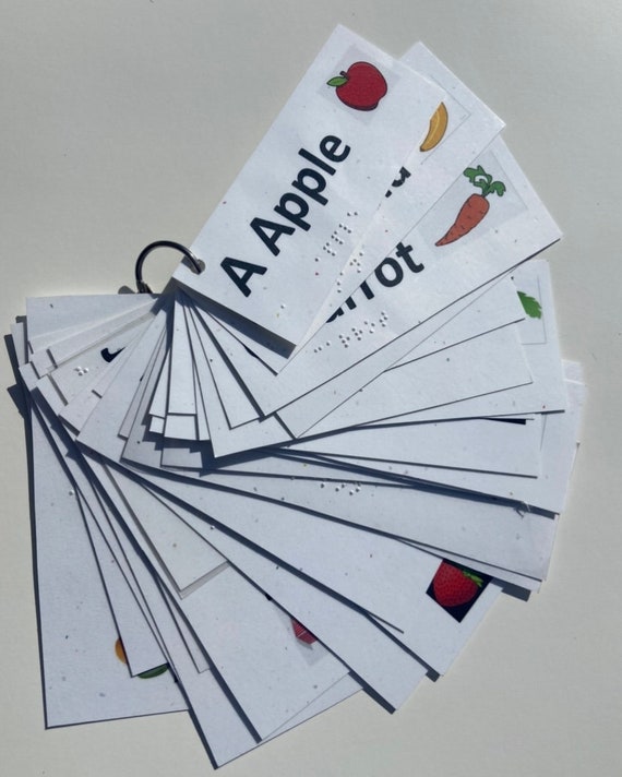 Braille Flashcards Etsy