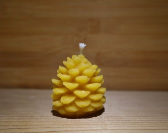 Mini Beeswax Pinecone Candle - 100% Natural, Hand Poured