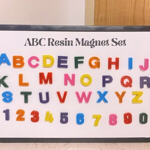 ABC Resin Magnet Set image 1