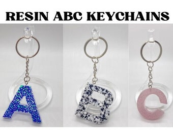 ABC Resin Keychains