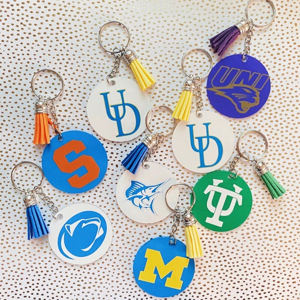 Custom College Keychains/ any college you want!