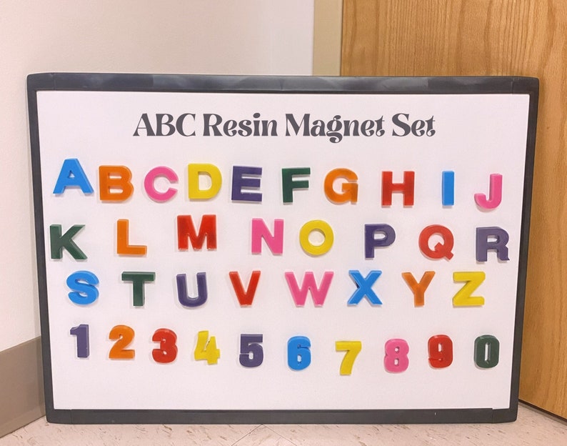 ABC Resin Magnet Set image 1