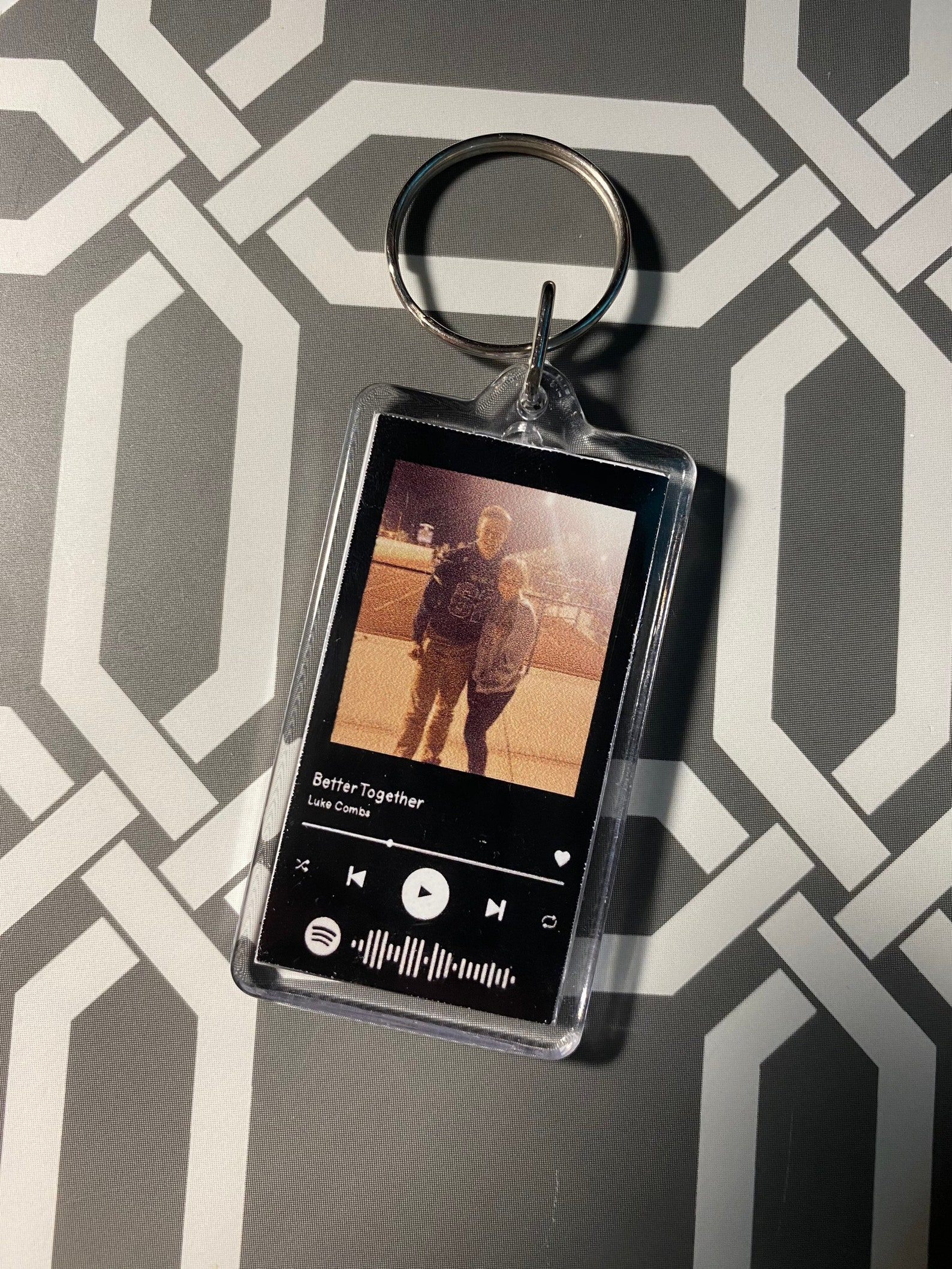 Custom Spotify Keychain/ apple music keychain/ scannable Etsy
