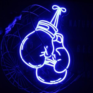 Boxing Neon Sign, Boxing Gloves Sign, Boxers Gift, Sport Room Wall Decor, Boxing Club Neon, Gym Room Decor, Gift for him, home gym neon sign