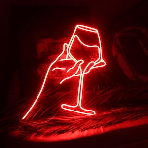 Bar Neon Schild Business Dekoration Neon Bar Schilder, Weinbar Neon Schild, Custom Bar Shop Neon Schilder, Bar Dekoration Neonlichter