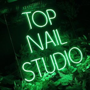 Nagelstudio Leuchtreklame, LED-Schild, Nägel, Nagelstudio, Hauswanddekor, Beauty-Salon Leuchtreklame, Nail-Spa-LED-Schild, individuelles Studio-Dekor