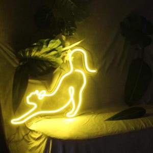 Cat Neon Sign – Custom LED Wall Art for Cat Lovers, Pet Owner Gift, Cat-Themed Home Decor