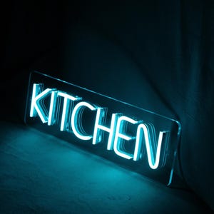 Küchenschilder, Küchenwanddekor, Neonschild, Benutzerdefiniertes Schild, personalisierte Geschenke, LED-Neonschild, Einweihungsgeschenk, Restaurant-Neonschild