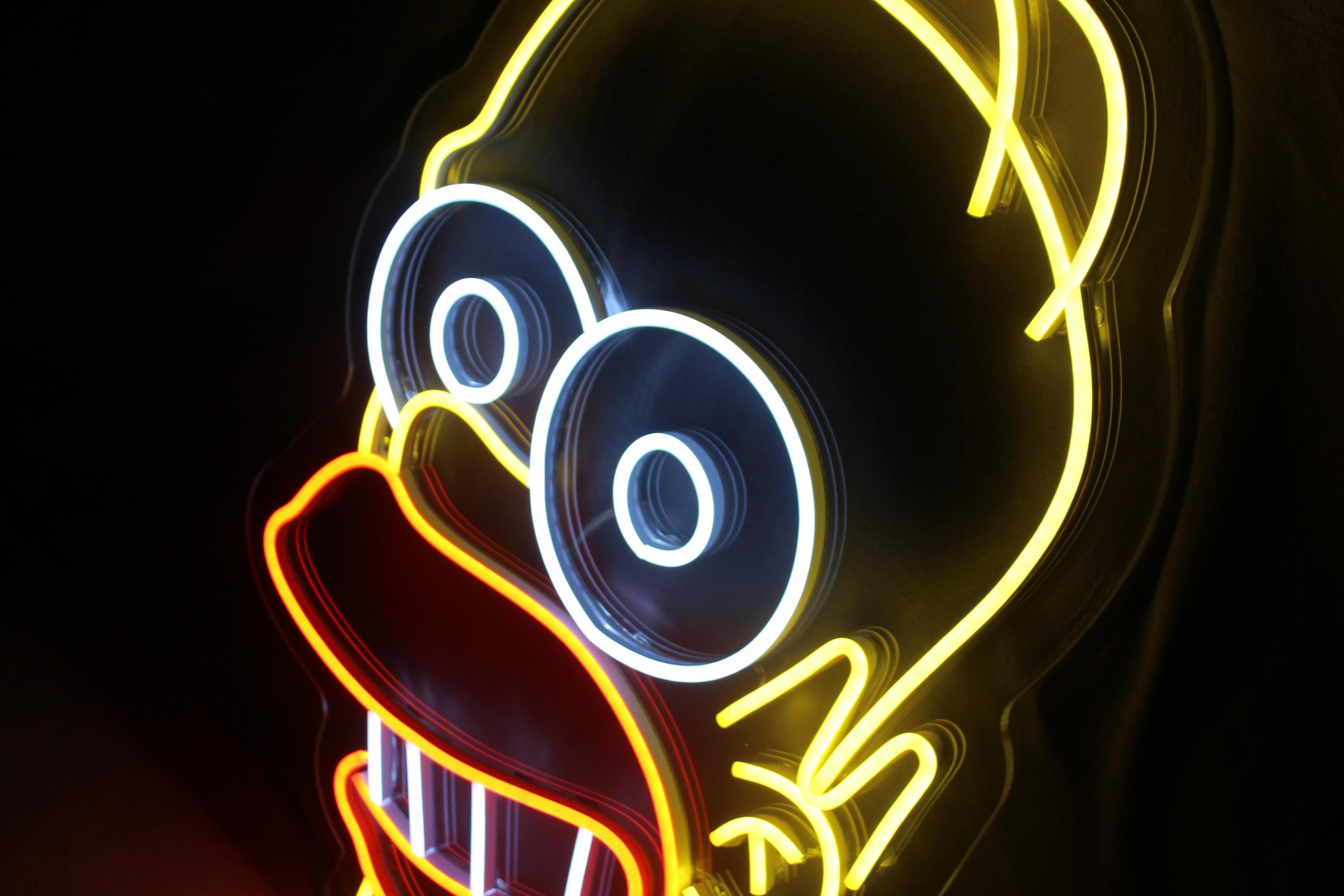 ホーマー・シンプソン LEDネオンサイン - ポップカルチャールーム