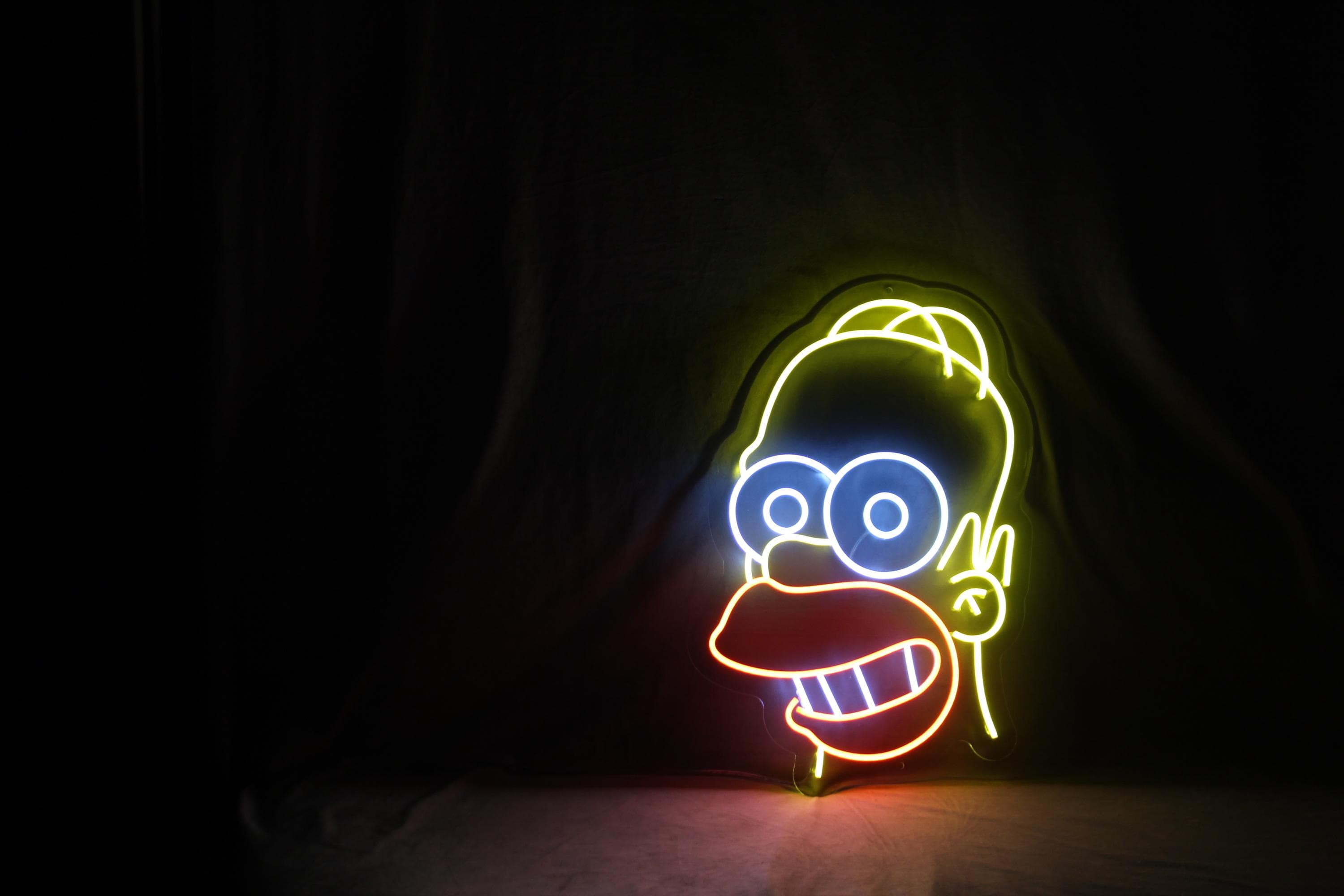Homer Simpson Neon Sign - Etsy