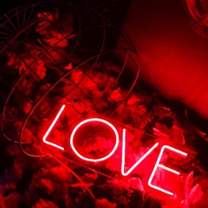 Love neon sign, Neon Signs, Love Decor, Bedroom Decor, Wedding and Anniversary Gifts, Home Decor, Valentines Day Decor, Valentine Party,