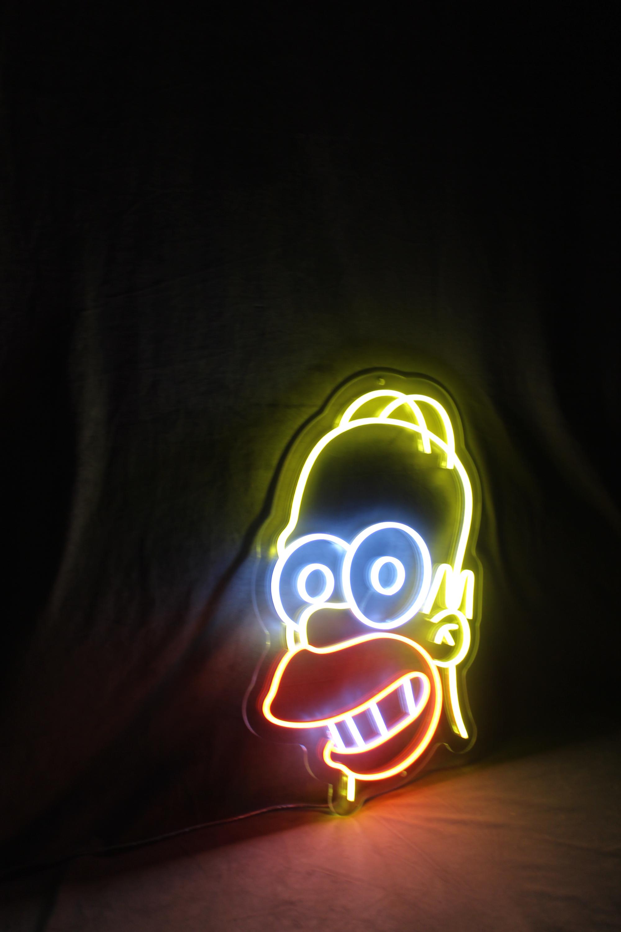 ホーマー・シンプソン ネオンライト Homer Simpson LED Neon Sign - Pop Culture Room Decor - Etsy