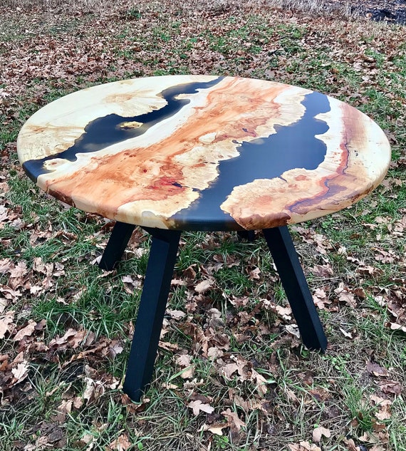 Epoxy round dining table Etsy