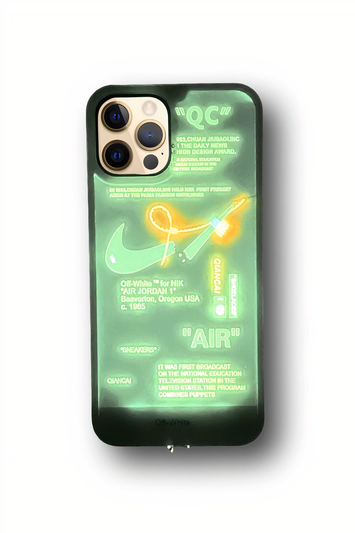 Offwhite LED Lightup Iphone Case Cover X XS 11 11 Pro 12 Etsy