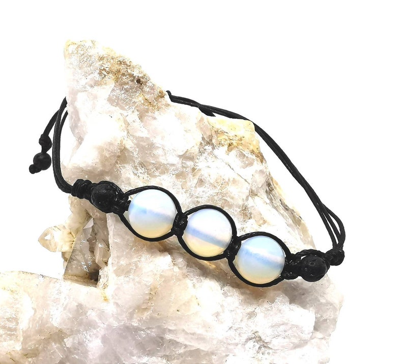 reiki All chakra Chakra gemstone bracelet macrame opal yoga bracelet healing stones