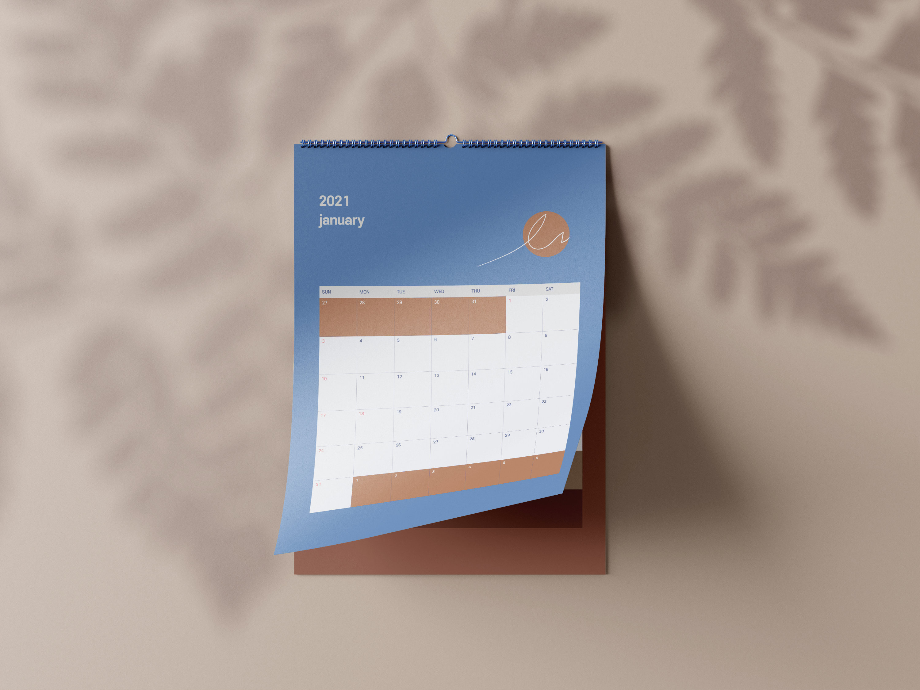 Printable 2021 Digital Calendar Line Art Warm Aesthetic - Etsy