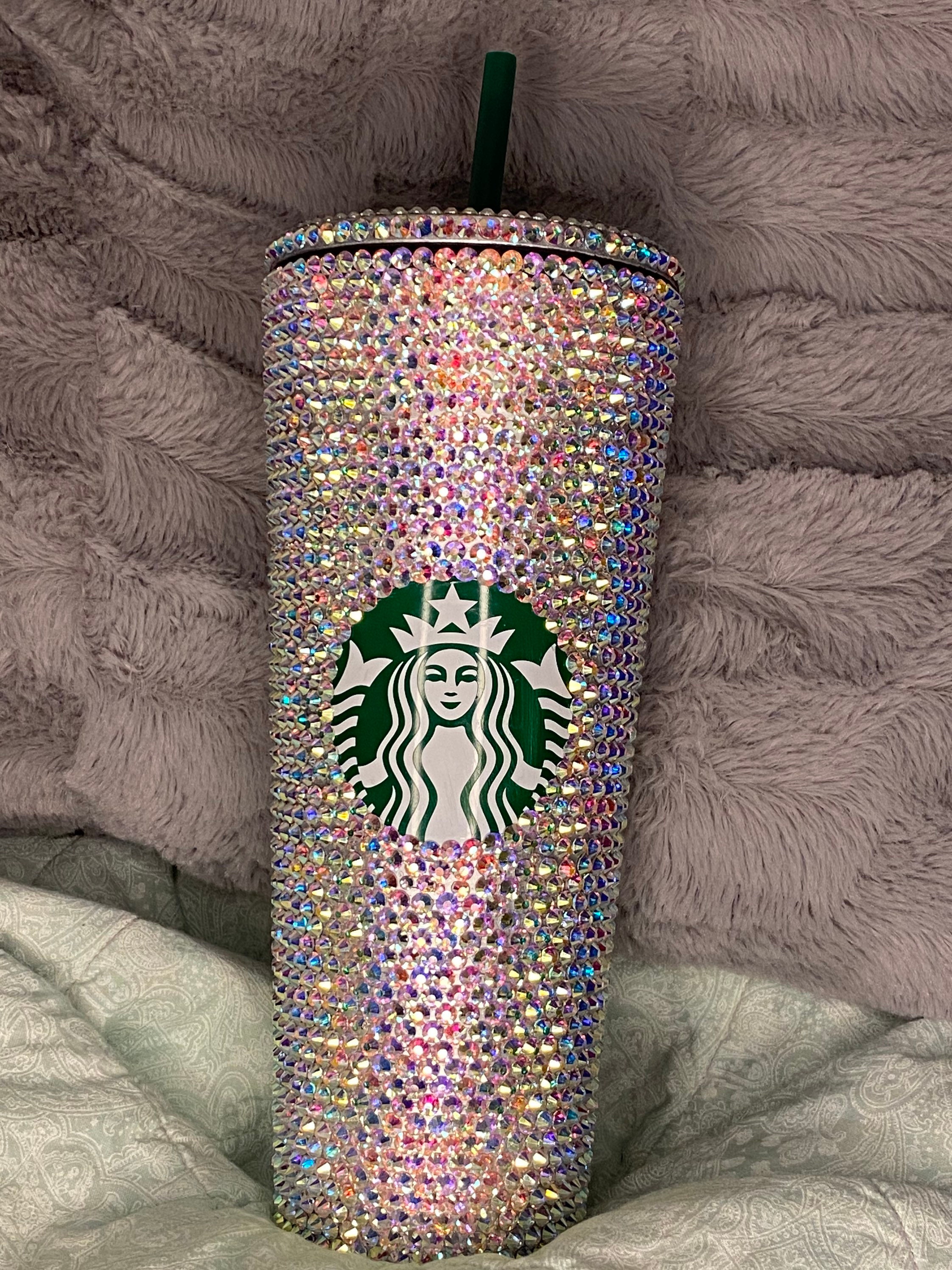 24oz Bling Starbucks TumblerRhinestone Starbucks CupBling Etsy