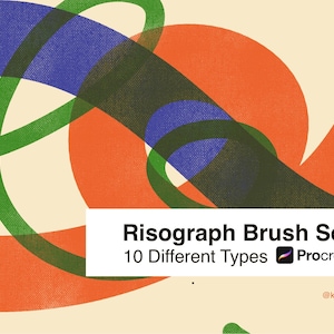 Risograph Procreate 10 penselenset