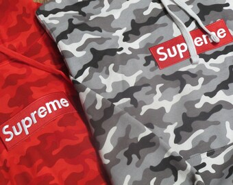 grey camo supreme hoodie