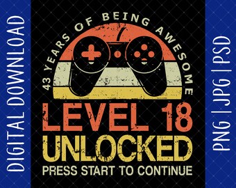 Level 18 Unlocked Etsy Level 18 Unlocked Etsy