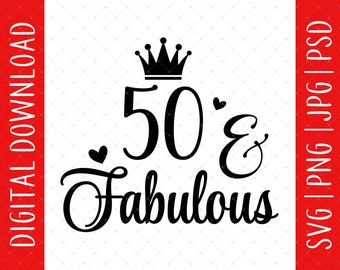 Download 50th Birthday Svg Etsy