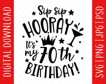 Download 70th Birthday Svg Etsy