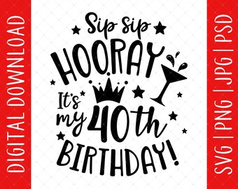 Download 40th Birthday Svg Etsy