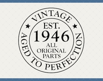 80th In 2026 Birthday Vintage 1946 Digital Download - 80th Birthday Gifts For Men Women Mom Dad, 80th Birthday Card Party Poster Svg Files