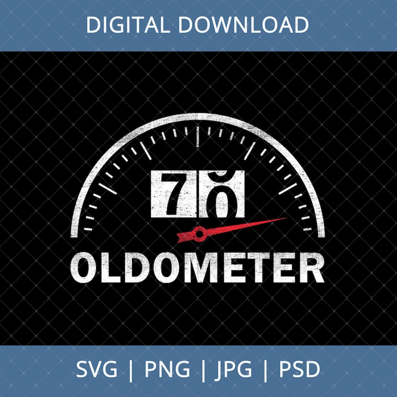 Descarga digital de 70 Oldometer para 70 cumpleaños: regalos de 70 cumpleaños para hombres, papá, abuelo, camiseta de 70 cumpleaños, tarjeta de 70 cumpleaños, archivo SVG imagen 1