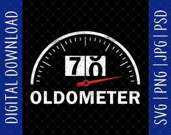 70 Oldometer 1953 70th Birthday Digital Download - 70th Birthday Gifts For Men Dad Grandpa, 70 Birthday Png, 70th Birthday Svg, 70 Year Old