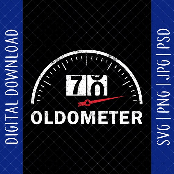 70 Oldometer 70th Birthday Digital Download - 70th Birthday Gifts For Men Dad Grandpa, 70th Birthday Shirt, 70th Birthday Card Svg File
