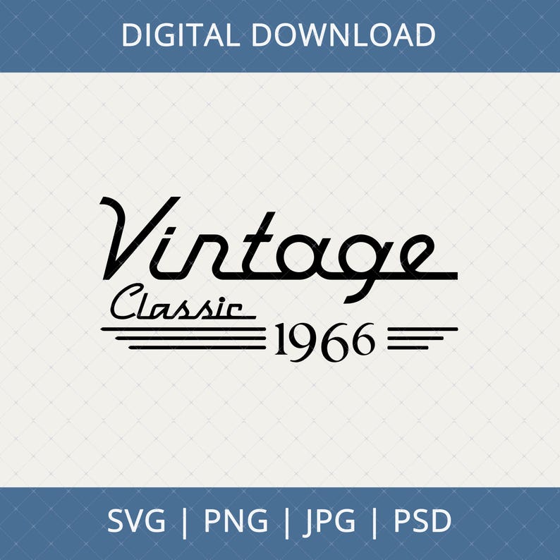 Descarga digital del 60.º cumpleaños de 1966: regalo de 60.º cumpleaños para hombres, mujeres, mamás y papás, idea para el 60.º cumpleaños, SVG para el 60.º cumpleaños imagen 1