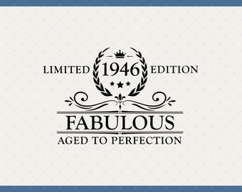 Fabulous 1946 80th Birthday Digital Download - 1946 80th Birthday Gifts For Mom Grandma Women, 80th Birthday Svg, 80th Birthday Decorations