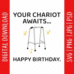 Carte d'anniversaire drôle en téléchargement numérique - joyeux anniversaire pour hommes femmes papa maman amis, carte d'anniversaire Svg, idée d'anniversaire drôle fichier Cricut Svg
