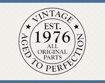 50th In 2026 Birthday Vintage 1976 Digital Download - 50th Birthday Gifts For Men Women Friends, 50th Birthday Decor Poster Card Svg Files